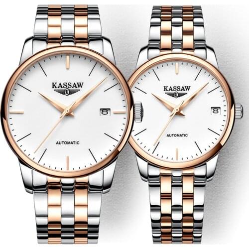 Couple Watches Pair Men and Women Miyota 8215 Automatic Watch Couple Gift Stainless Steel Sapphire Crystal Clock Reloj De Pareja