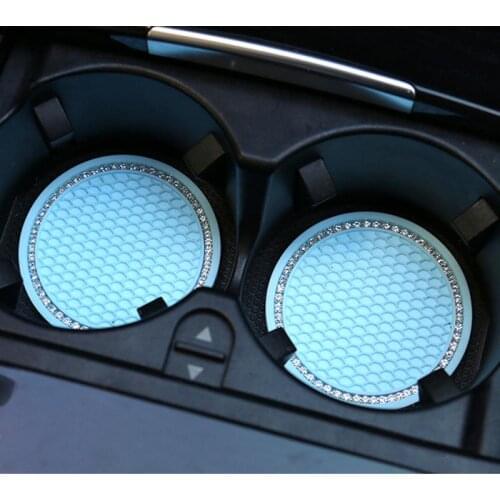 Anti-Slip Mat Car Universal Diamond Honeycomb Water Coaster Creative Cute Storage Mat Car Anti-slip Mat Interior