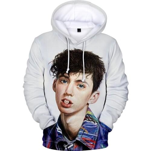 2020 Hot Sale Australia Singer Troye Sivan 3D Hoodies Men/women Autumn Fashion Popular Hip Hop Hoodie Troye Sivan Sweatshirt Top
