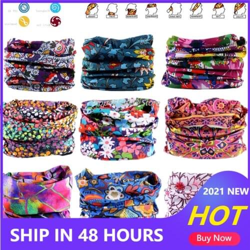 Sale Multicolor Magic Fashion Head Face Mask Neck Gaiter Snood Headwear Motorcycle Cycling Tube Scarf Unisex Women Men Headband