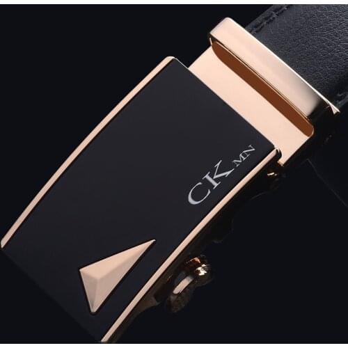 Mens Belts Genuine Leather Trouser Belt For Men Luxury Black Leather Belt Male Fashion Metal Automatic Men Belt New Arrival