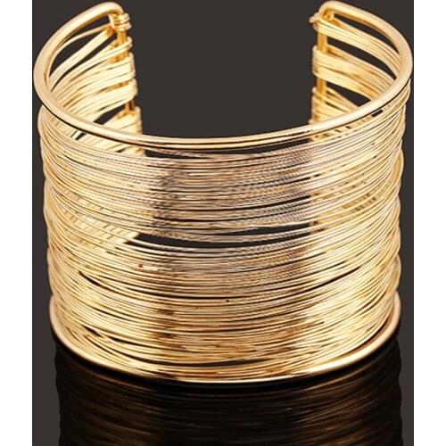 Bracelet exaggeration metal bracelet super wide bracelet fashion retro 2020 hot opening cuff bracelet adjustable size jewelry