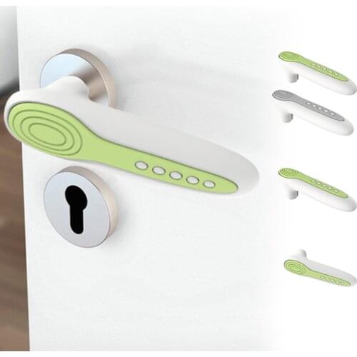 Silicone Anti Collision Static Door Handle Protector Covers Baby Home Safety Decor Rubber Door Buffer Wall Protectors Baby Care