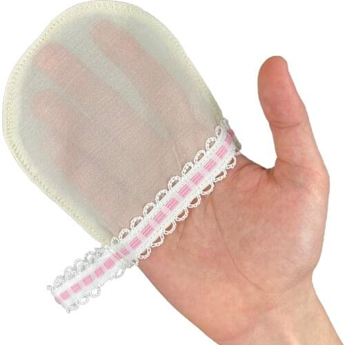 100% Raw Turkish Cocoon Silk Exfoliating Bath Glove Best Cleansing Bundle Remove Make-up Skin Whitening for SPA by Feel Fine