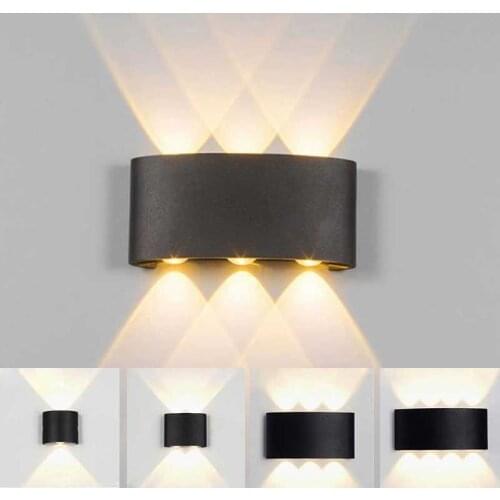 Indoor Outdoor Lighting Aluminum wall lights IP65 Waterproof Wall Lamp Bedroom Bedside Decoration Home LED Garden light