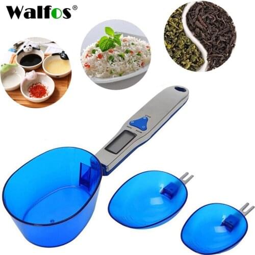 WALFOS 3 Pcs/Set Kitchen Measuring Spoon Electronic Digital Spoon Scale 300/0.1g Kitchen Scales Measuring Spoons Set