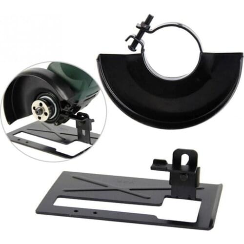 1set Tungsten steel Angle Grinder Bracket Holder Safety cover Adjustable Cutting Machine seat Woodworking Power tool accessories