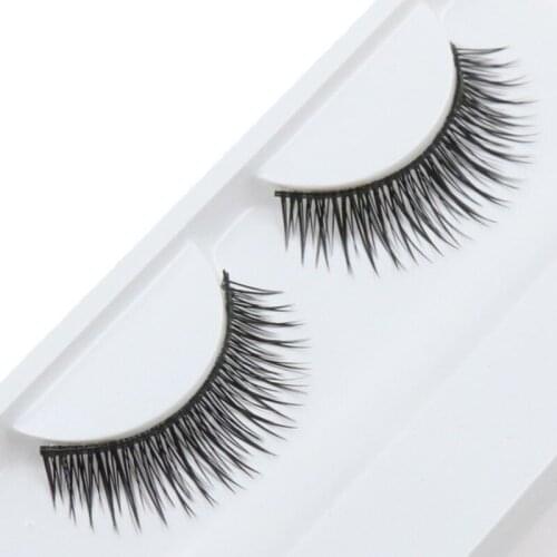 1 Pair False Eyelashes Thick 3D Crossing Natural Long Fashion Lashes Makeup Tools EM002