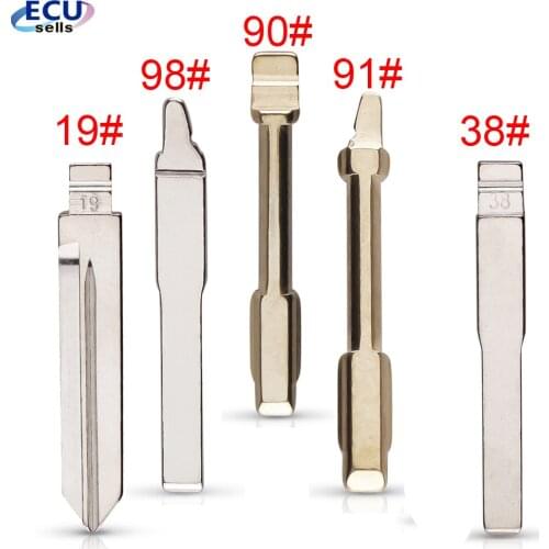 2PCS X HU101 FO21 FO38 Car Remote KD Key Blade For Ford Fusion Focus Mondeo Fiesta Galaxy Flip Blank #19 90 91 98 NO.38