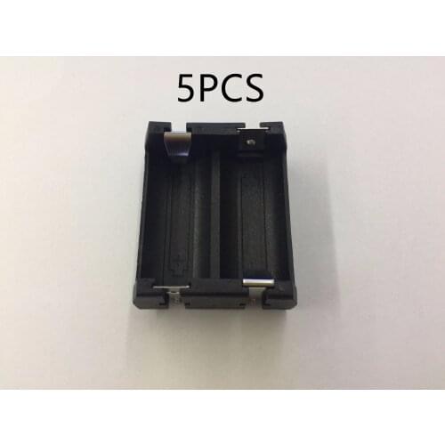 5PCS/lot DIY 2-Slot CR123A/16340 Protective Cover Lithium Battery Storage Box Cell Button Battery Holder Case With Pin