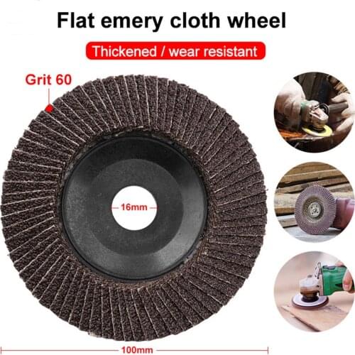 5Pcs 4 inch 60 Grit Flap Disc Sanding Grinding Wheel Hundred Blades Wheel Angle Grinder Sanding Tool