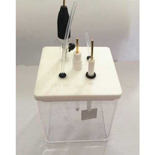 80*80*80mm quartz electrolytic cell quartz electrolytic tank square quartz groove PTFE cover electrochemical tank