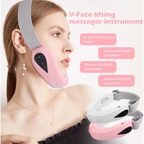 Face Lifting Machine Electric V-Face Shaping Massager Vibration Slimming Double Chin Reducer V-Line Cheek Lift Up Face Slimming