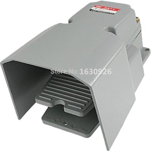 FREE SHIPPING Nosnlip Metal Momentary Industrial Power Foot Pedal Switch AC 250V 10A w Guard