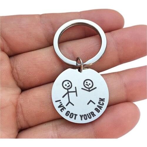 Funny Friend Keychain Gifts I've Got Your Back Key Chain for Best Friend BFF Daughter Son Women Men Birthday Valentines Gifts