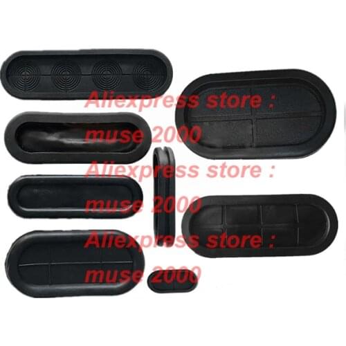 Drilling hole spec elliptical wire grommet rubber cable machine inlet outlet case box plate protector oval shape cable seal