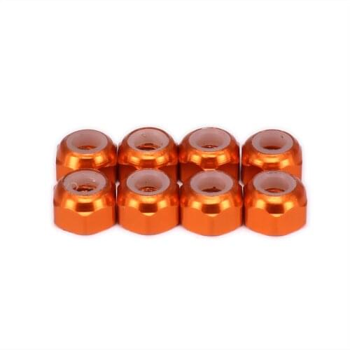 8PCS Alloy Wheel Lock Nut M3 Rc Model Car 1/10 Kyosho Optima Himoto Big Foot Monster Truck E10Mtl E10Mt E10Bp 31046 Hopup Parts