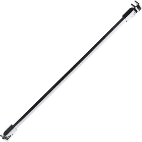 Chrome Frameless Shower Door Fixed Wall Panel Wall-To-Glass, Glass-To-Glass Support Bar Clamp for 1/4 Inch To 3/8 Inch 10Mm Thic