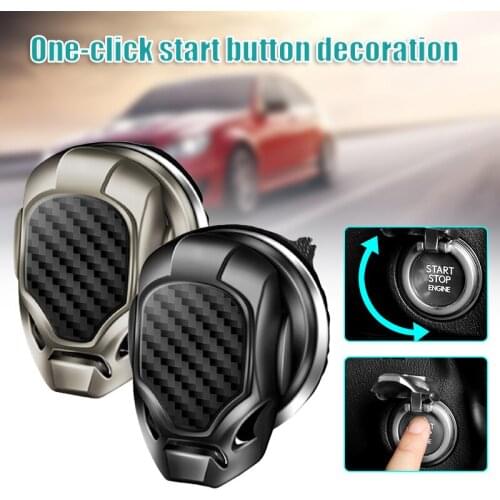 Car Engine Start Button Protective Cover Universal Car Key Cap Decorative Cover Push Start Car Accessories ASD88