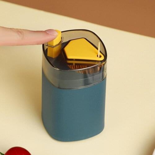 Toothpick Box Automatic Non-slip PP Table Toothpick Box for Kitchen Toothpick Box