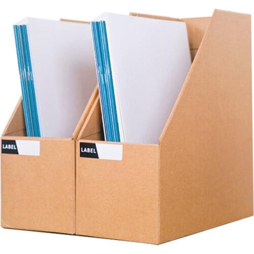 Creativity Paper Files Storage Box Office Box Bookshelf Folder Documents Holder Desktop Book Container Cosmetic Organizer