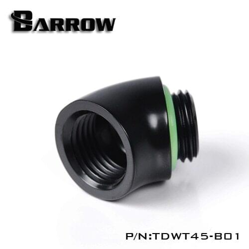Barrow Brass G1 / 4 '' thread 45 degree Fitting Adapter 45 degree water cooling Adapter water cooling fitting TDWT45-V2