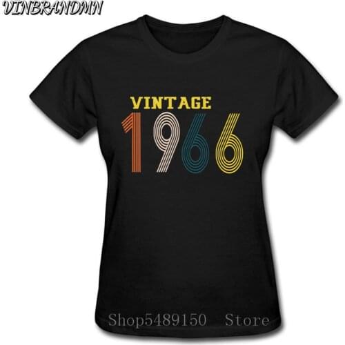 Hot Sale Vintage Breathable Cotton Tshirt 1966 T-Shirt Born 54th Birthday Gift Present Best Classic Womens Casual Trend Top Tee