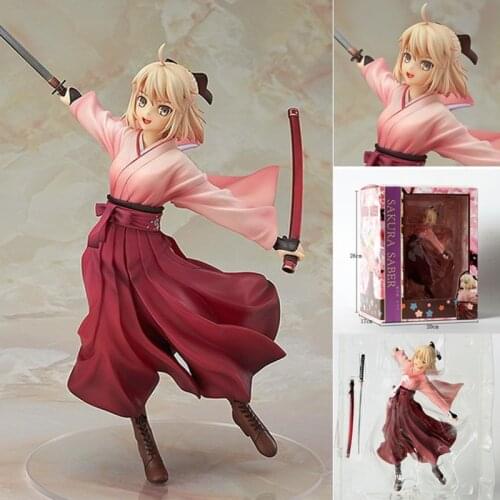 1/10 Scale Anime Fate KOHA-ACE Action Figure Okita Souji Sakura Saber Kimono Dress Ver Model Collection Gift Cosplay Doll