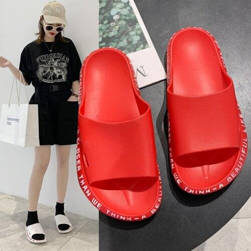 2020 New Woman Shoes Fashion Massage Flip Flops Summer Men Women High Quality EVA Non-slip Bathroom Slippers Beach Slides