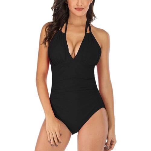 2021 New Sexy Swimsuit Women One-Piece High Waist Tankini Bikini Mujer Set Summer Monokini Swimwear Bathing Suit Beachwear Femme