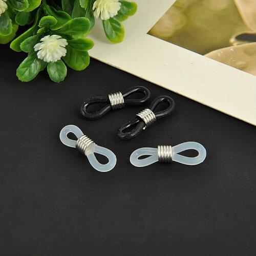 Wholesale Fashion Adjustable eyeglass buckle Glasses Chain Rubber Ring Non Slip Connector DIY Necklace Chain Jewelry Findings