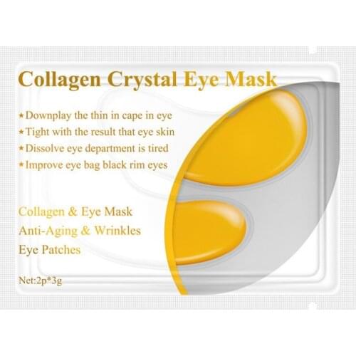 1 Pair Collagen Eye Mask Lady Natural Moisturizing Gel Eye Patches Remove Dark Circles Anti Age Bag Eye Wrinkle