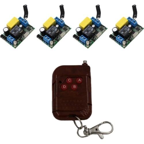 220V Wireless Remote Control Switch Electric Door Rolling Gate Curtain Remote Control Switch and Receivers 315mhz/433mhz