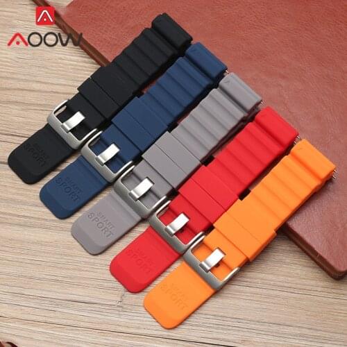 24mm Sport Silicone Strap Watchband Quick Release Men Outdoor Rubber Replace Bracelet Belt Band for Suunto Traverse Smart Watch