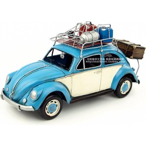 Retro Vintage Automobile Car Model Cafe Bar Decoration Iron Art Ornament Retro Home Decoration Crafts
