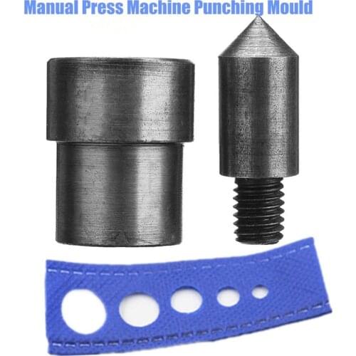 5MM-14MM Manual Press Machine Punching Mould Handmade Stud Rivet Grommet Eyelets Blow Hole Snap Die Punching Mold Drilling