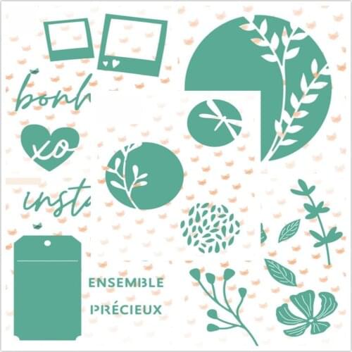 French cutting die /Seal for DIY scrapbooking/photo album Decorative clear stamp sheets A459