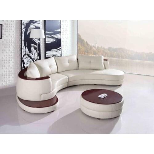 Modern leather sofa with l shape corner sofa for living room sofas