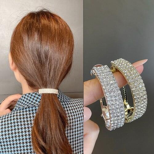 Vintage Rhinestone Zinc alloy Hair Barreteet Hairband Ponytail Holder Headbands Hair Accessories Headwear