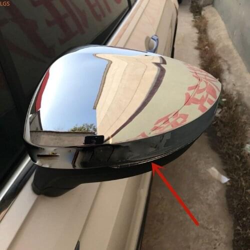 High-quality ABS Chrome rearview mirror decoration cover anti-rub protection car accessories For Volkswagen Tiguan L 2017-2021