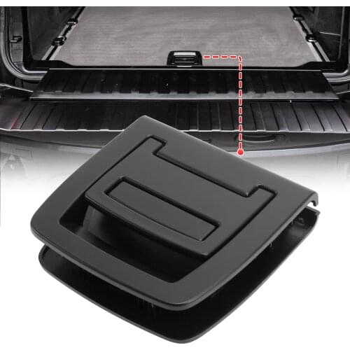 X Autohaux Black Rear Car Trunk Tail Bottom Plate Mat Floor Carpet Handle 9120283 51479120283 for BMW E70 X5 E71 X6 2006-2013