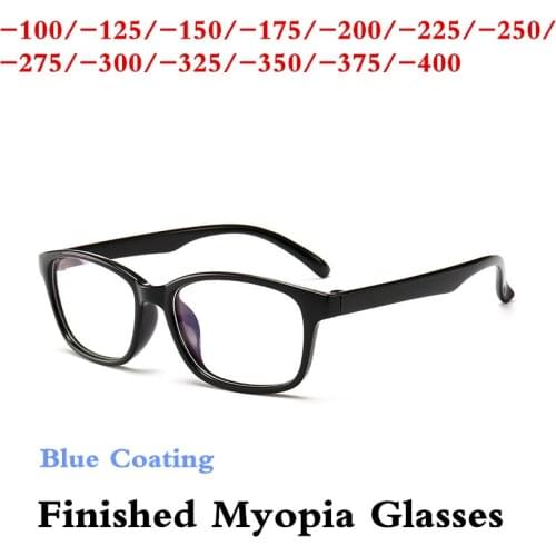 -1.0 -1.25-1.5-1.75 -2.0 -2.25 -2.5 -2.75 -3.0 -3.25 -3.5 -4.0 Black PC Nearsighted Men Women Finished Myopia Glasses Frames