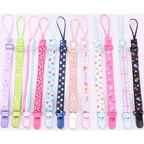 New 1pcs Baby Pacifier Clip Chain Dummy Holder For Nipples Children Pacifier Clips Pacifier Adjustable Holder for Nipple