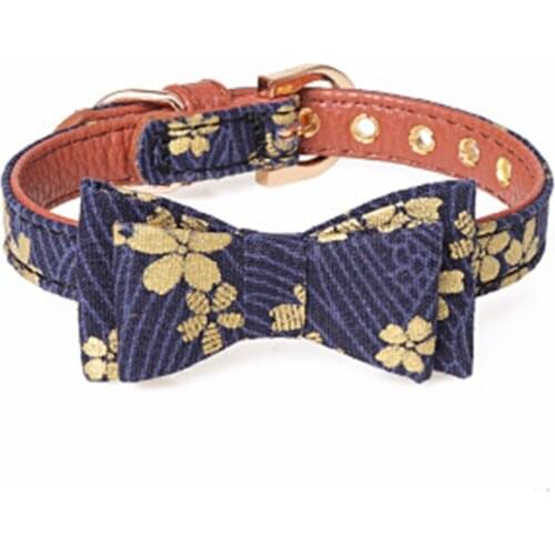12PCS / LOT New Style Dog Collar Gold Printing Pet Triangular Towel With Dog Leash Pet Accessories