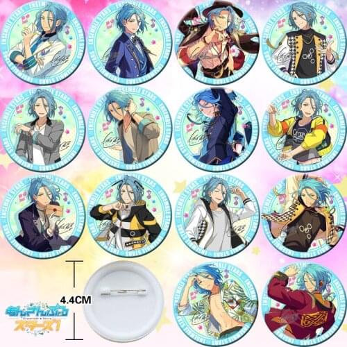 14pcs Ensemble Stars HIMERU merumeru 44mm Figure Badge Button Brooch Pin Souvenir Figuras Cosplay Gift