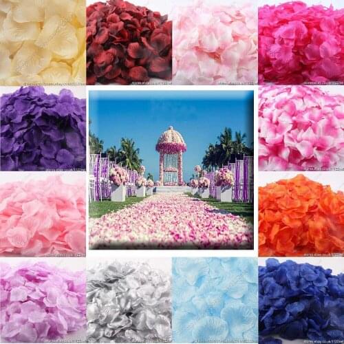 3000 QUALITY SILK FLOWER ROSE PETAL WEDDING PARTY TABLE BED CONFETTI DECORATIONS