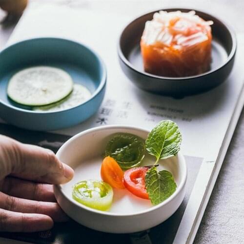 6pcs Japanese Dressing Dishes Soy Sauce Dishes Dipping Bowls For Home Restaurant Gravy Boats 9X2.5CM