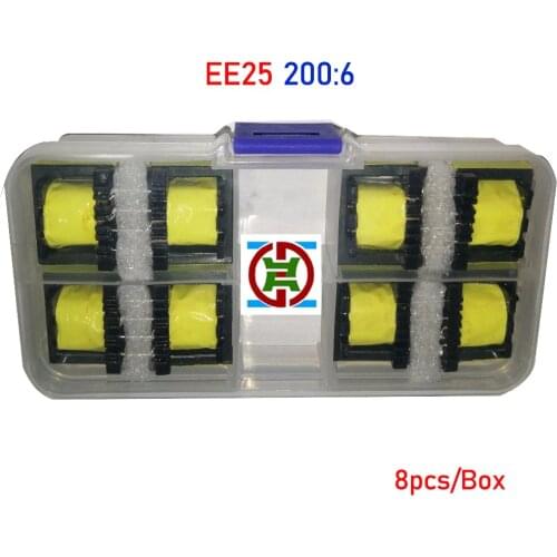 8pcs Pulse Transformer EE25 200:6 8feet, Auxiliary Power Transformer For ZX7/WS/LGK inverter welding machine