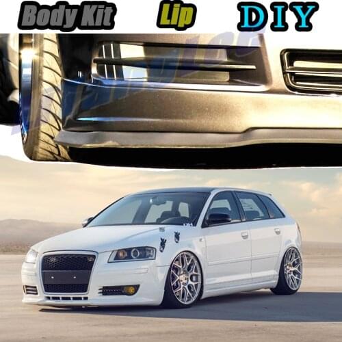 Car Bumper Lip Front Spoiler Skirt Deflector For Audi A3 S3 RS3 8L 8P 8V 8Y Tune Car Modification Modified Body Kit Lips