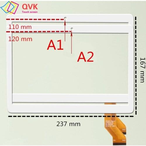 Black White 10.1 inch for BEESITTO K108/S108/ B801/Y900/T900/K900/A900/K100/K107 Capacitive touch screen panel